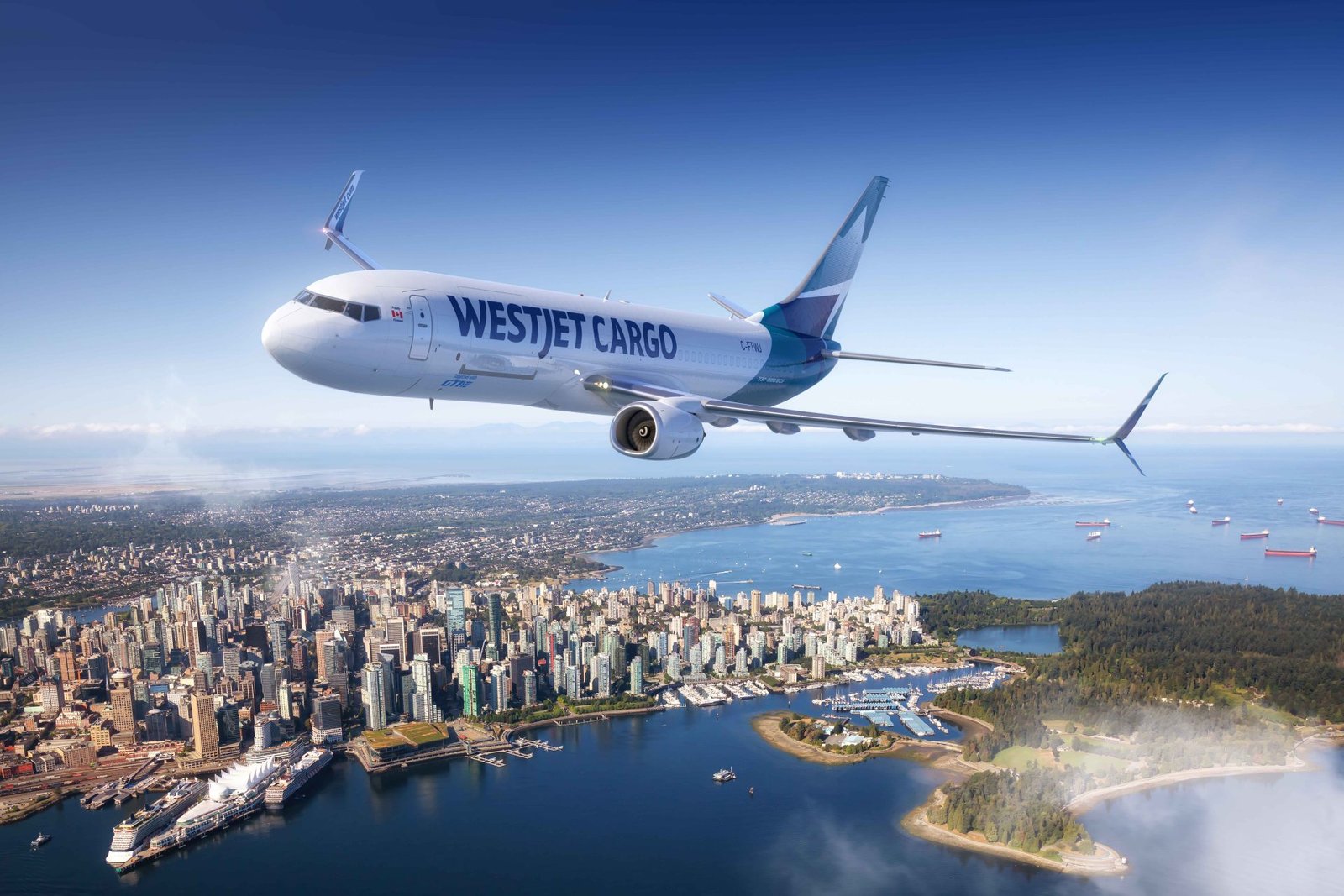WestJet Boeing 737 800BCF CGI Renders by Neutral Digital