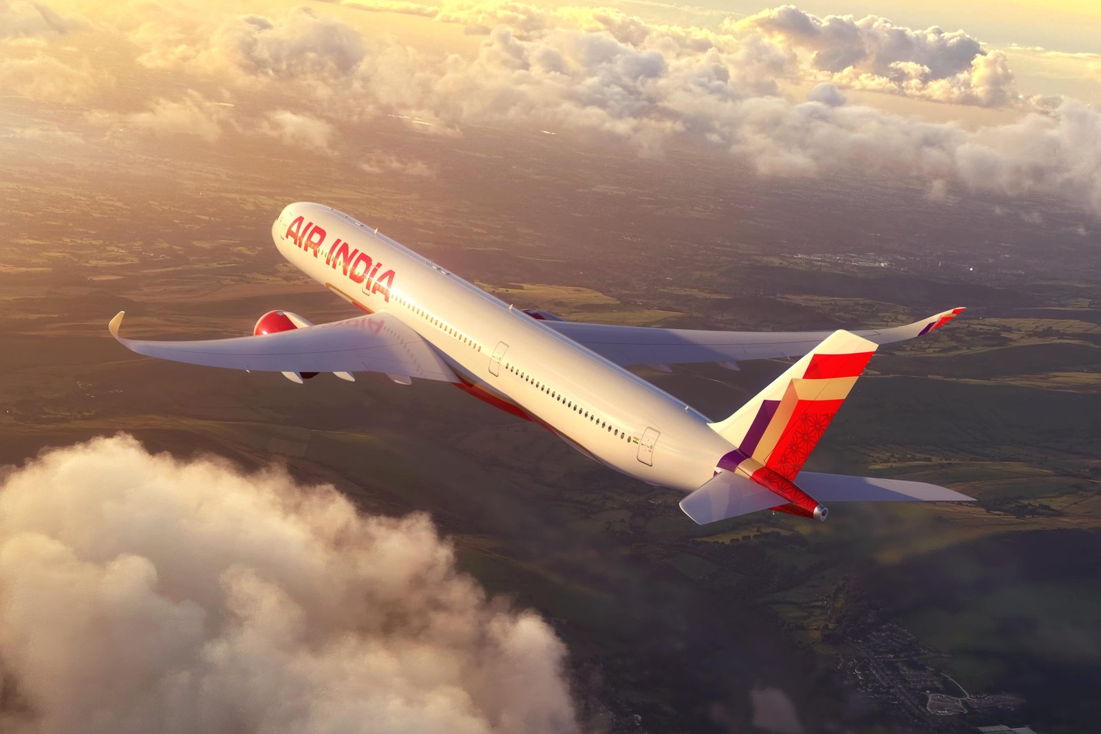Air India A350-1000 Exterior CGI by Neutral Digital