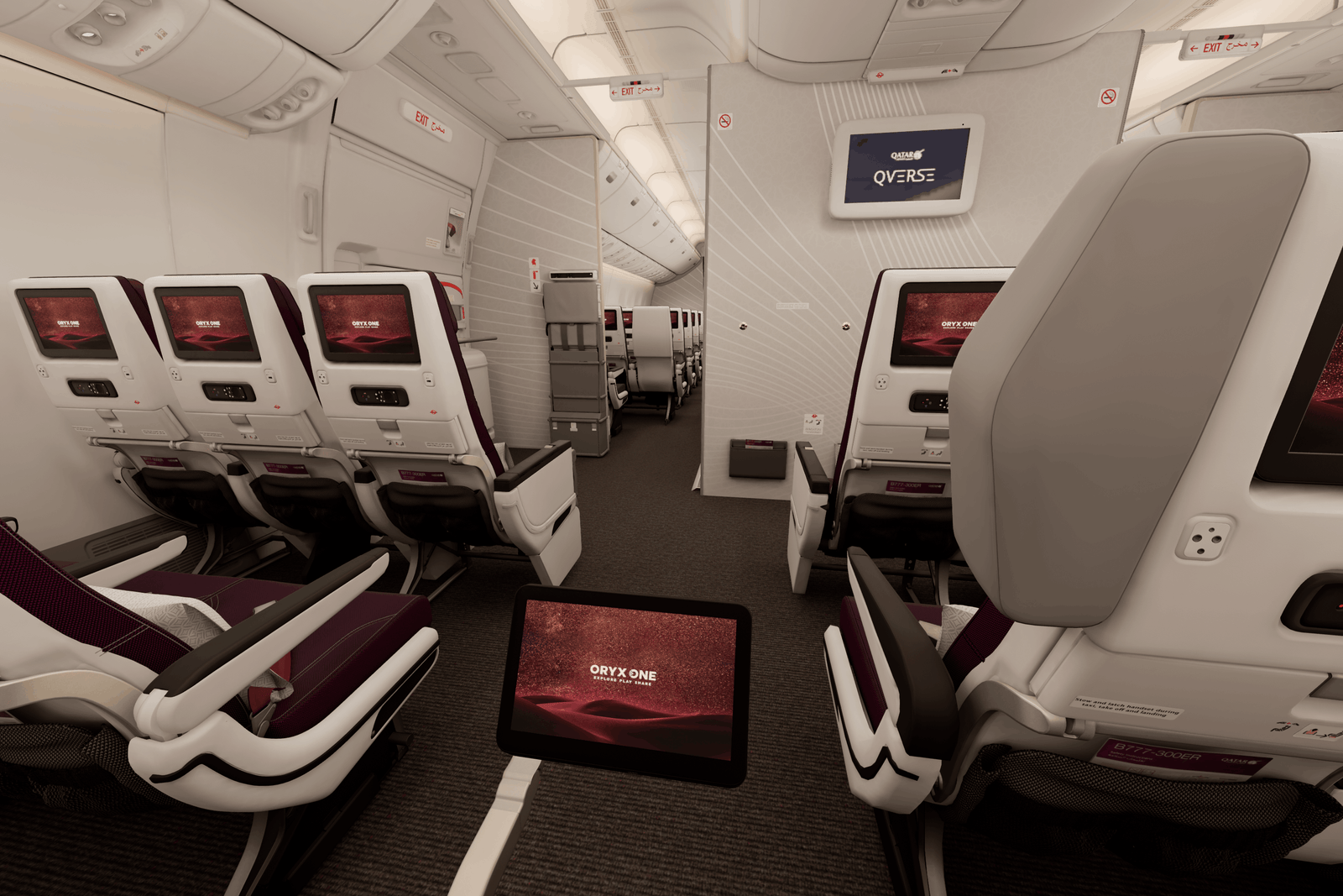 Qatar Airways Interactive Seat Viewer by Neutral Digital B777