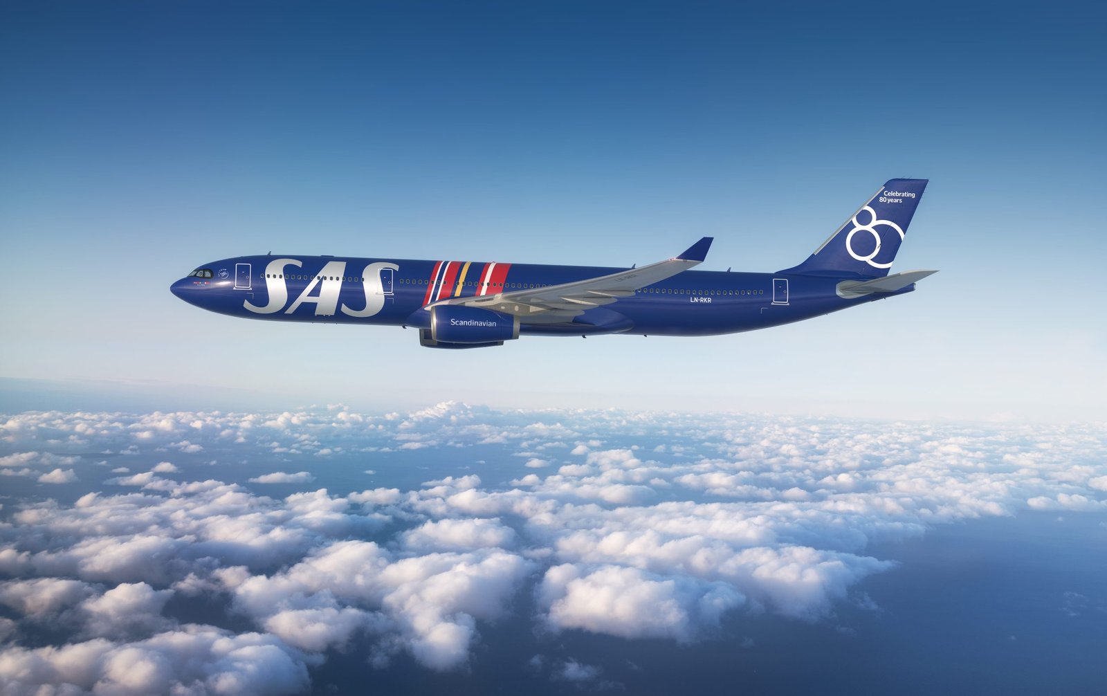 SAS 80th Anniversary A330 Livery Visualisation by Neutral Digital