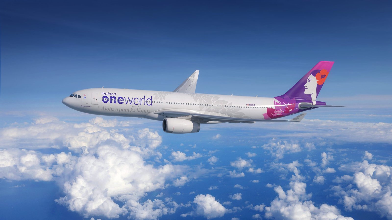 Hawaiian Airlines Unveils Its oneworld Alliance Livery