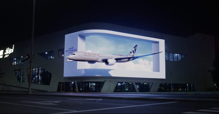 Etihad Airways: 3D Billboard