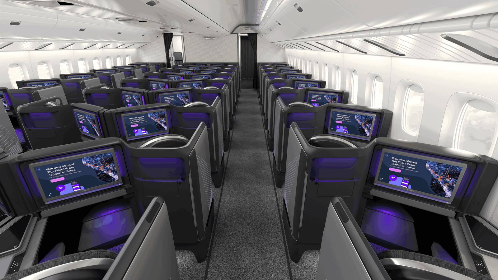 Panasonic Astrova Aircraft Interior CGI Renders by Neutral Digital – Business Day