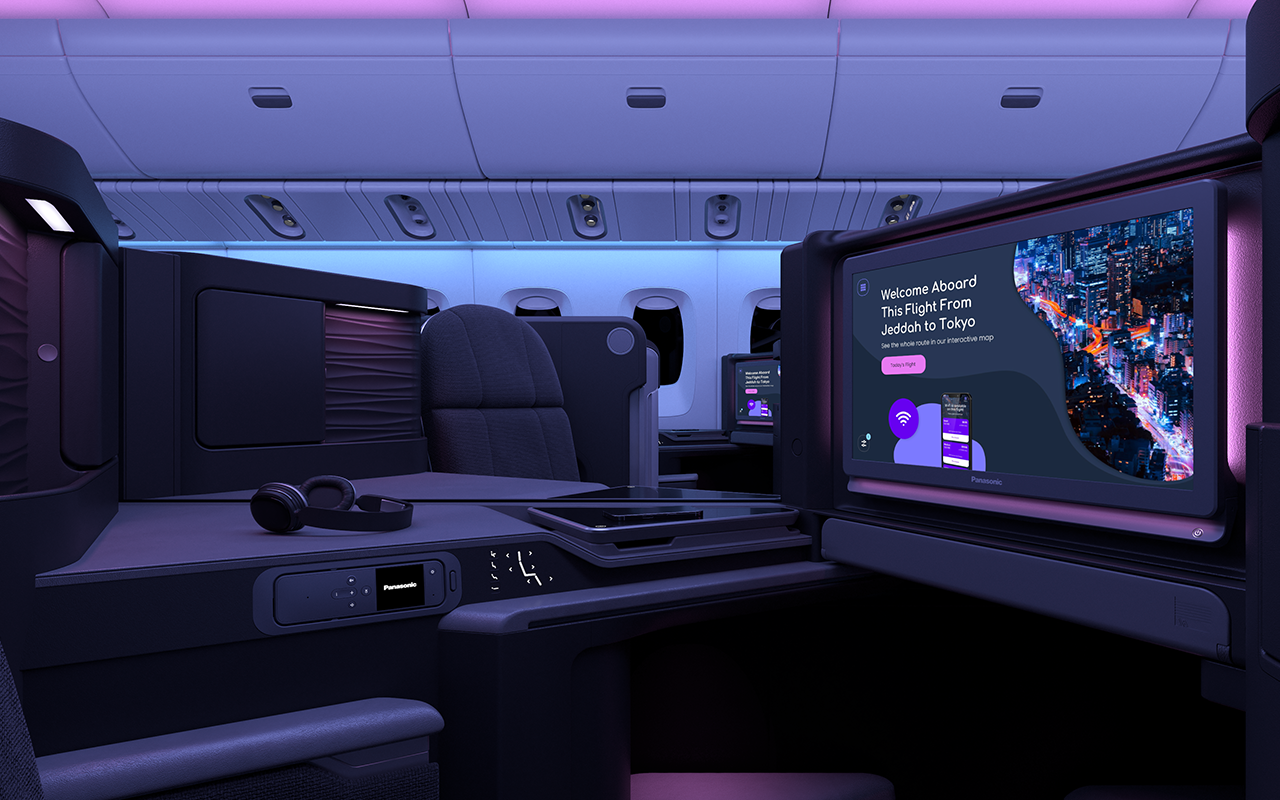 Panasonic Astrova Aircraft Interior CGI Renders by Neutral Digital – Business Night