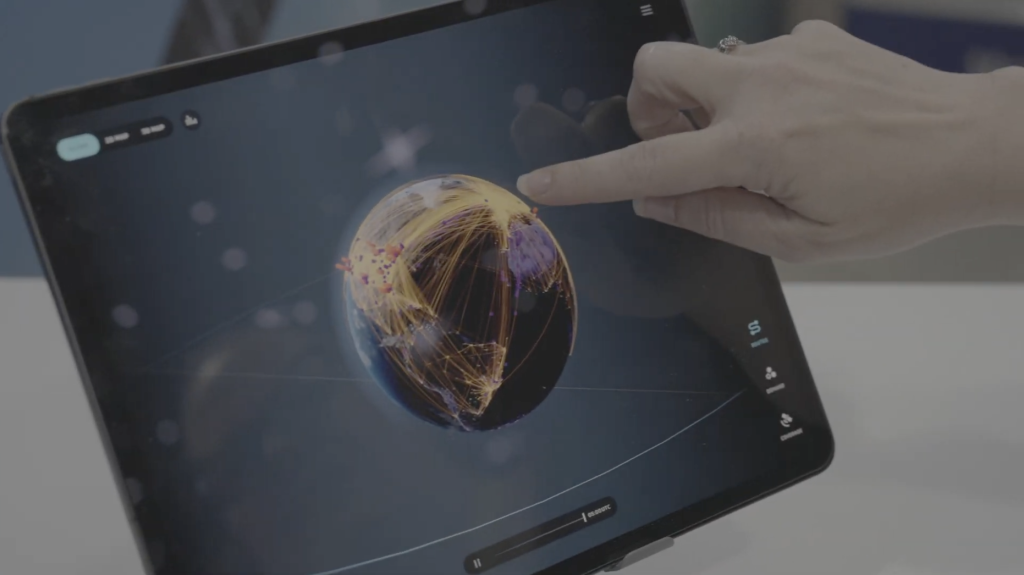 Dubai Airshow – Viasat interactive visualisation by Neutral Digital